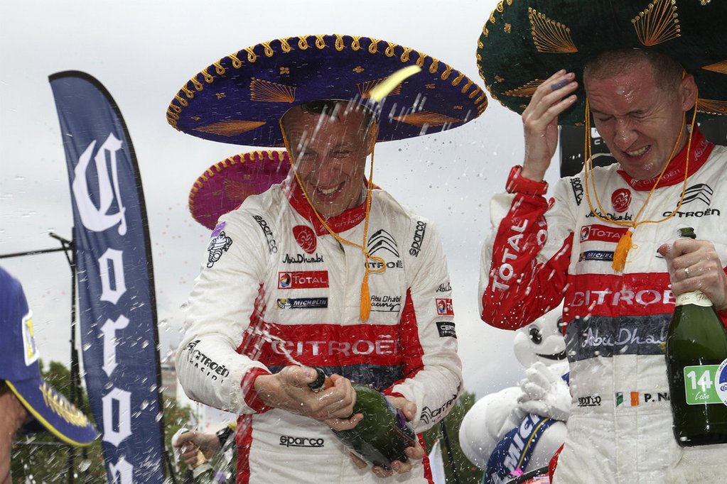 Kris Meeke celebra el título de Guanajuato