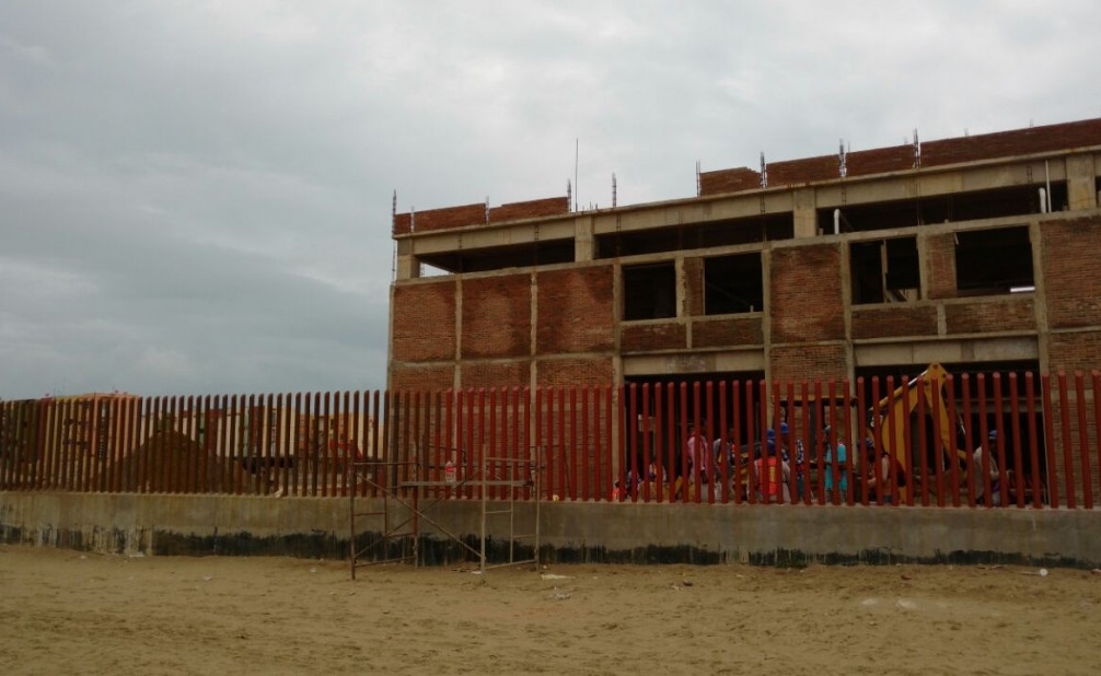 Los albañiles aseguraron que no han recibido su pago desde el sábado pasado.