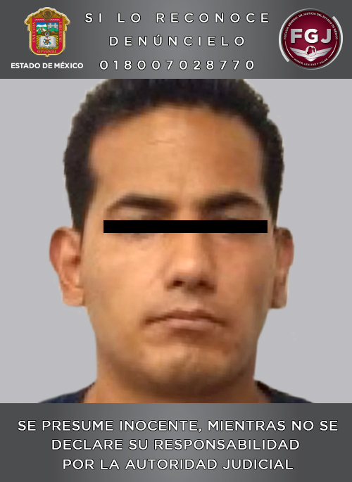 Roberto 'N', fue detenido en el Estado de México.