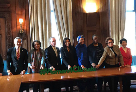 El jefe de Gobierno de la Ciudad de México, Miguel Ángel Mancera, participó en la cumbre Women4Climate, en Nueva York, Estados Unidos.