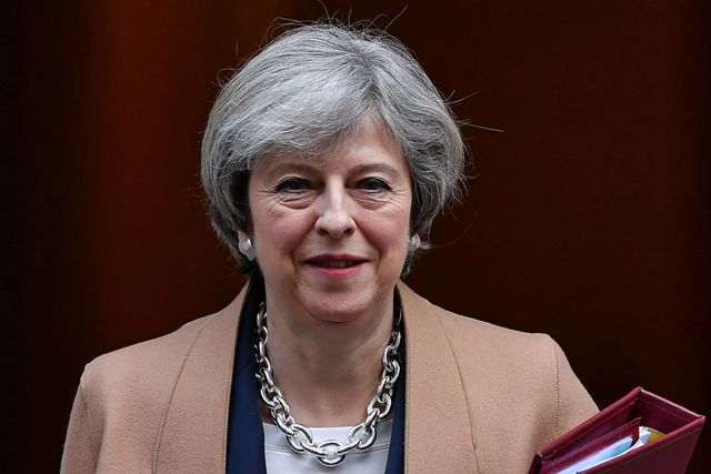 La primera ministra británica, Theresa May.