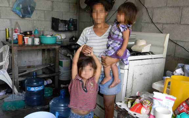 Hogar de bajos recursos.