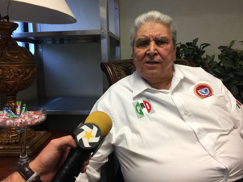 Líder de la Confederación de Trabajadores de México (CTM), Manuel Aceves del Olmo.