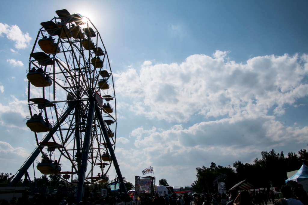 La rueda de la fortuna fue una de las atracciones más solicitadas.