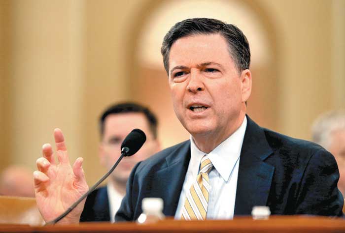 El jefe del FBI, en su comparecencia ayer ante un comité del Congreso.