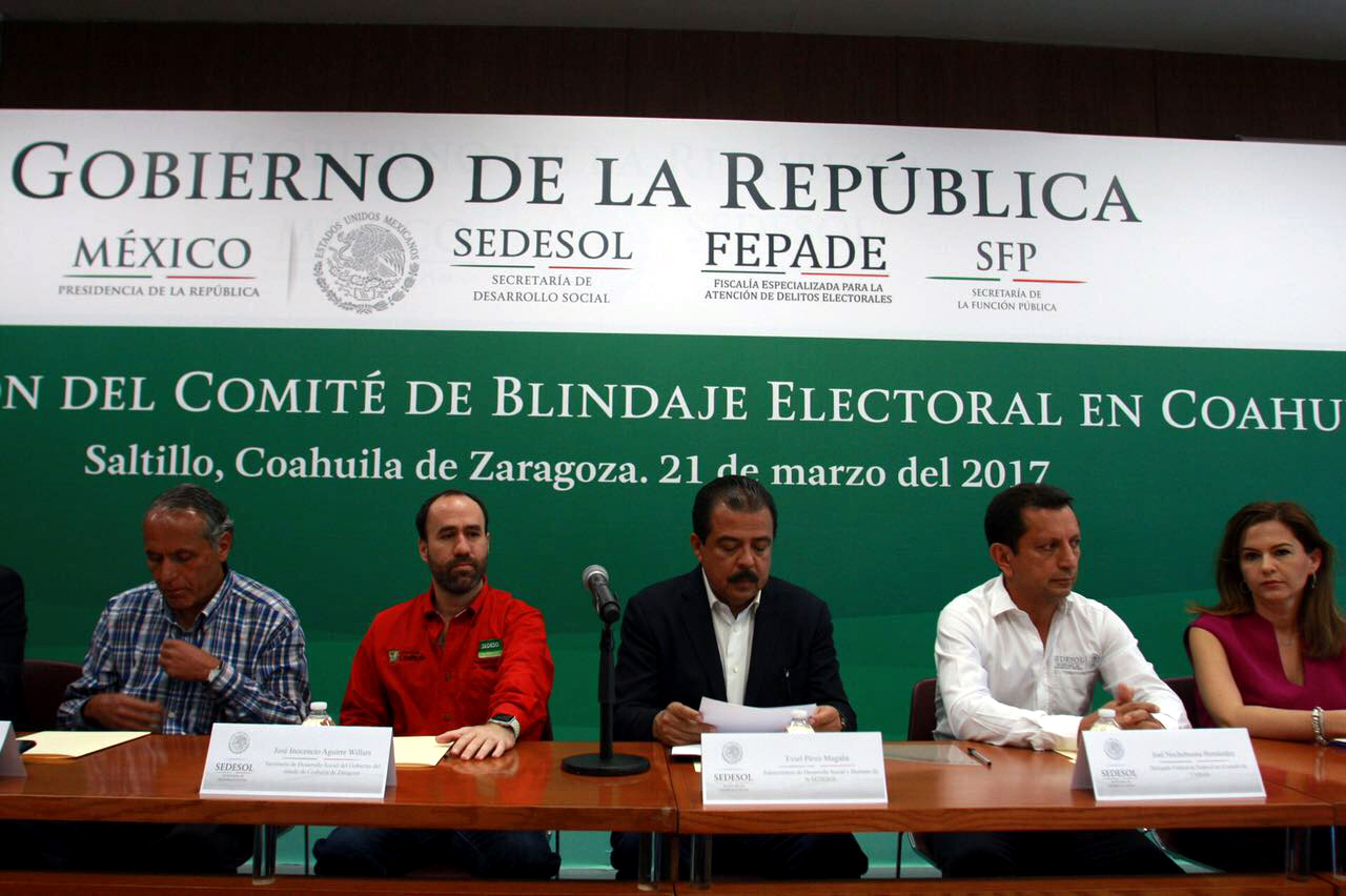 Instalan Comité de Blindaje Electoral en Coahuila.