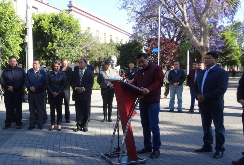El secretario del ayuntamiento de Texcoco, Jesús Adán Gordo Ramírez.
