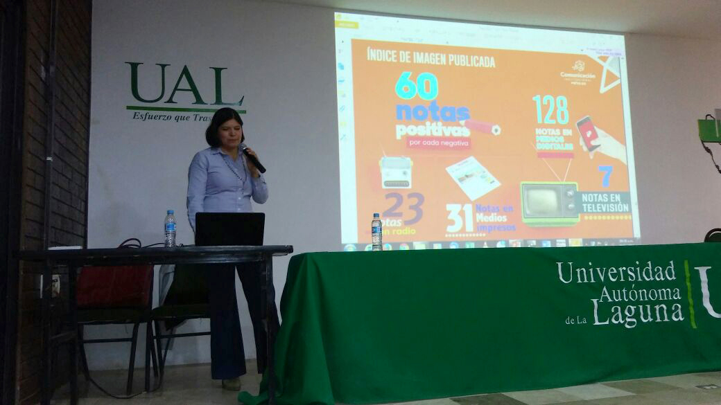 Silvia Landeros de Industrias Peñoles ofreció la conferencia: "Tendencias de la Comunicación Organizacional".