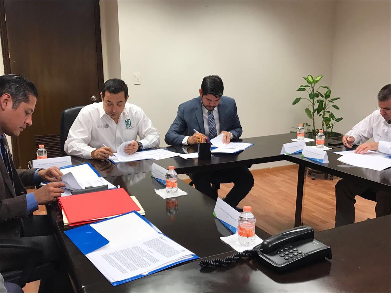 Firma convenio entre IMSS y SET 