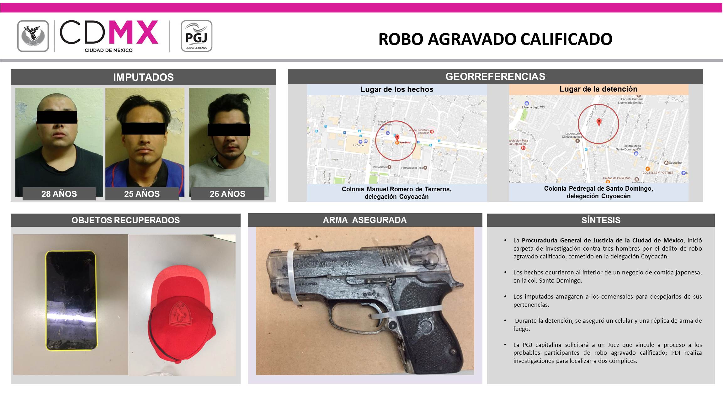 La Procuraduría capitalina exhorta a las víctima de estas personas las denuncie.
