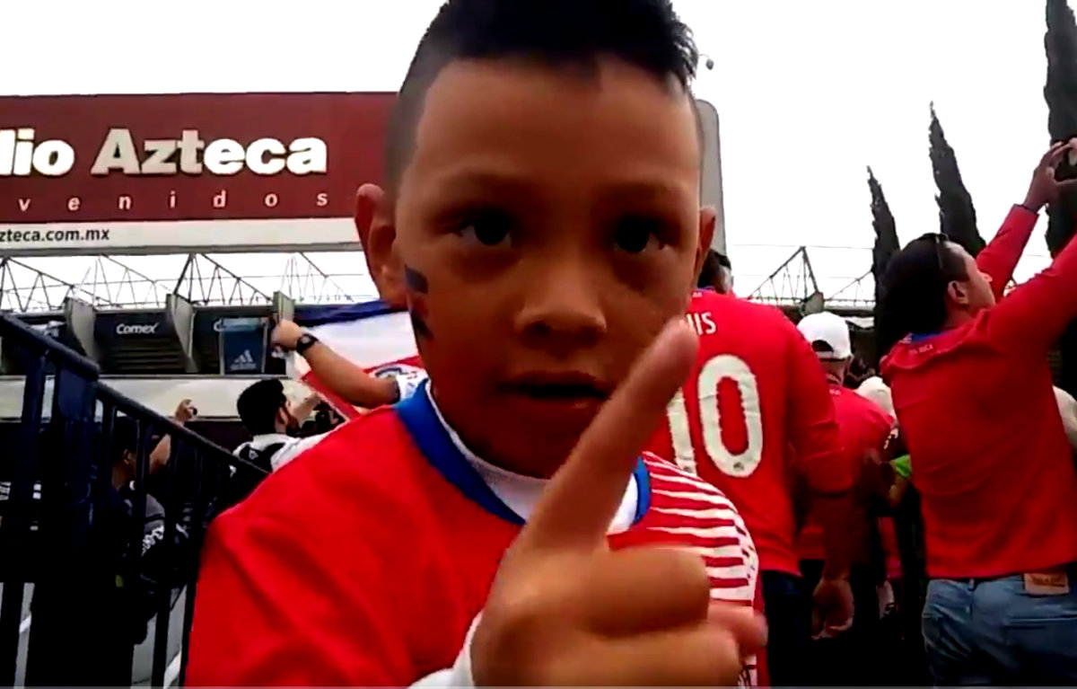 El pequeño Ian mandó un mensaje al Tricolor