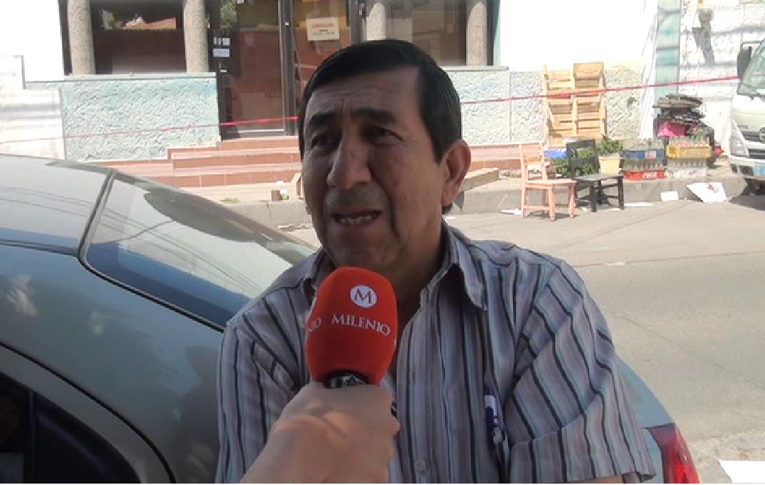 Jorge Cabrera del Unión de Curtidores. (Foto Notivox TV) 