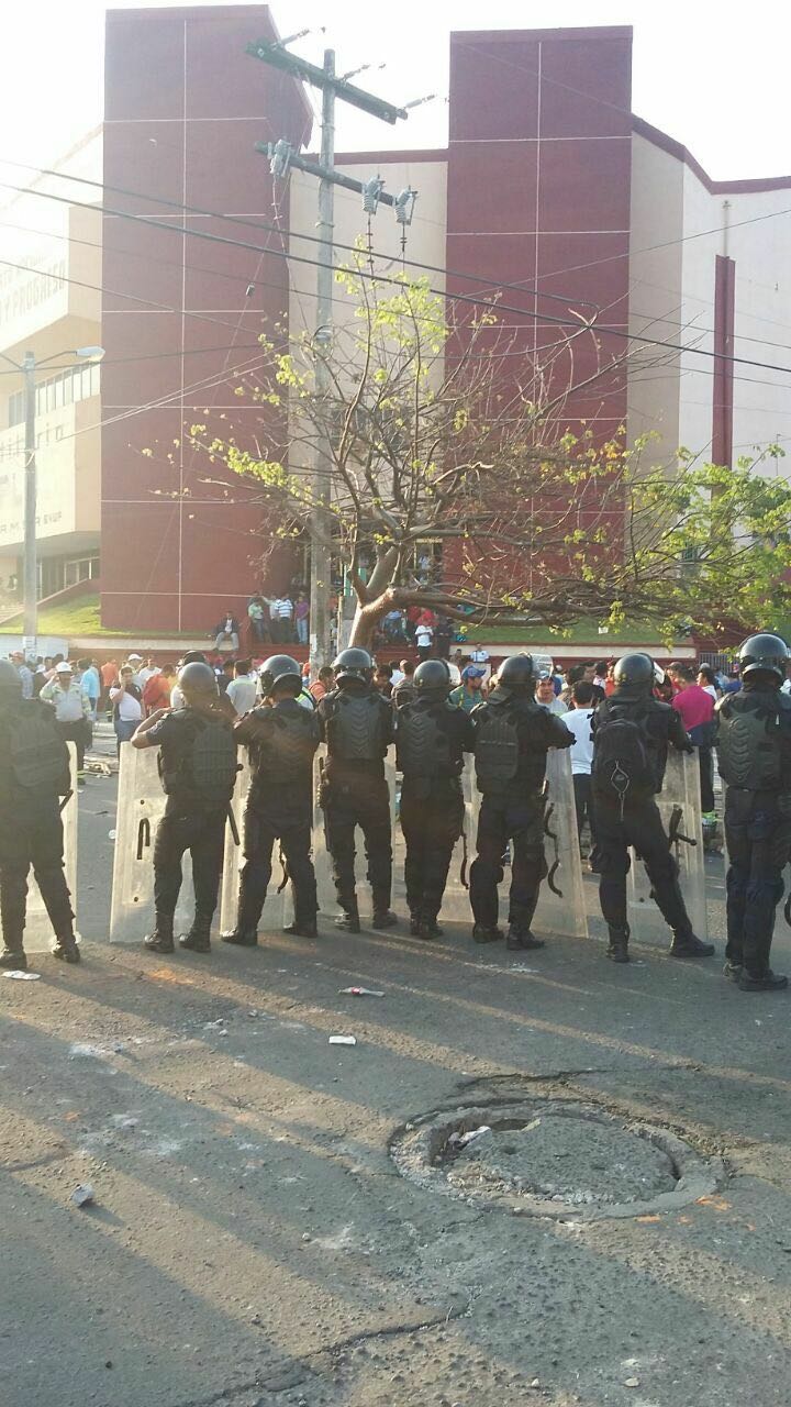 La policía llegó cuando el enfrentamiento había terminado.