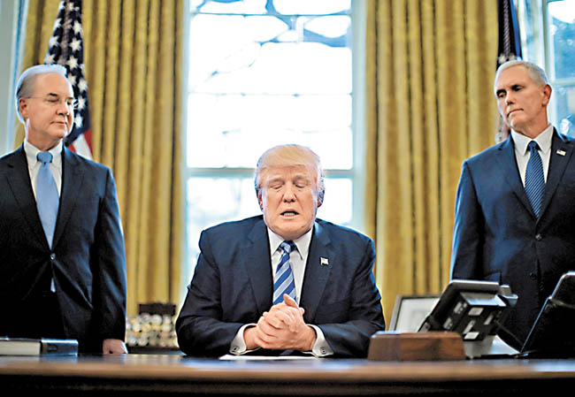 Donald Trump afirmó que ahora se concentrará en modificar el sistema fiscal. 