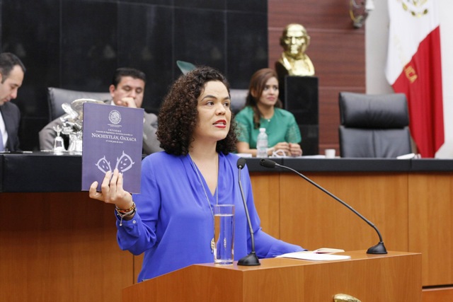 La senadora Mariana Gómez del Campo. 