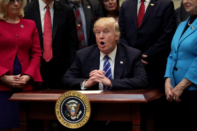 El presidente de EU, Donald Trump.