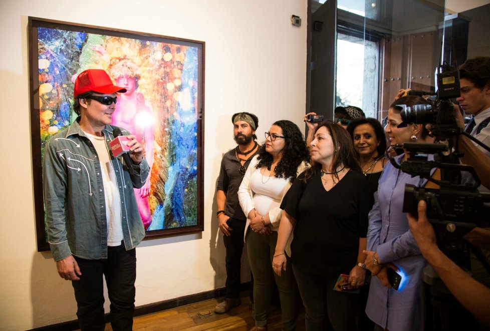 David LaChapelle ofreció un recorrido con medios este miércoles. 