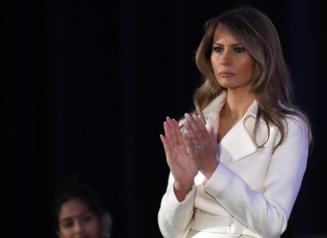 La primera dama de EU, Melania Trump.