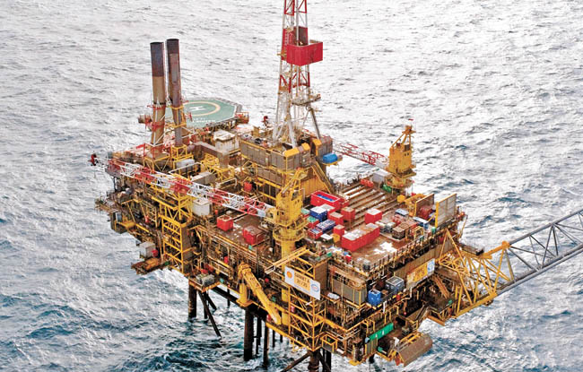 La plataforma Gannet Alpha de la energética anglo-holandesa. 