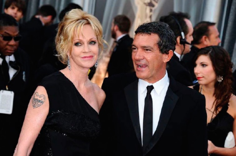 Melanie Griffth y Antonio Banderas.