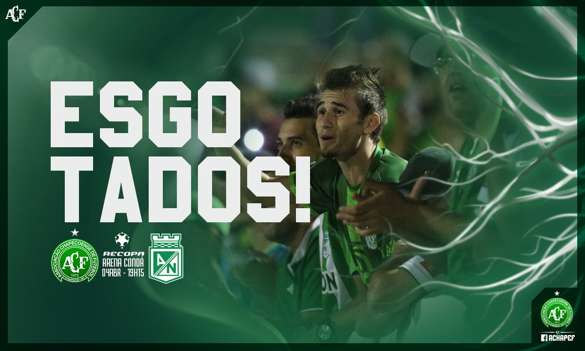 Boletos agotados para el Chapecoense vs. Atlético Nacional