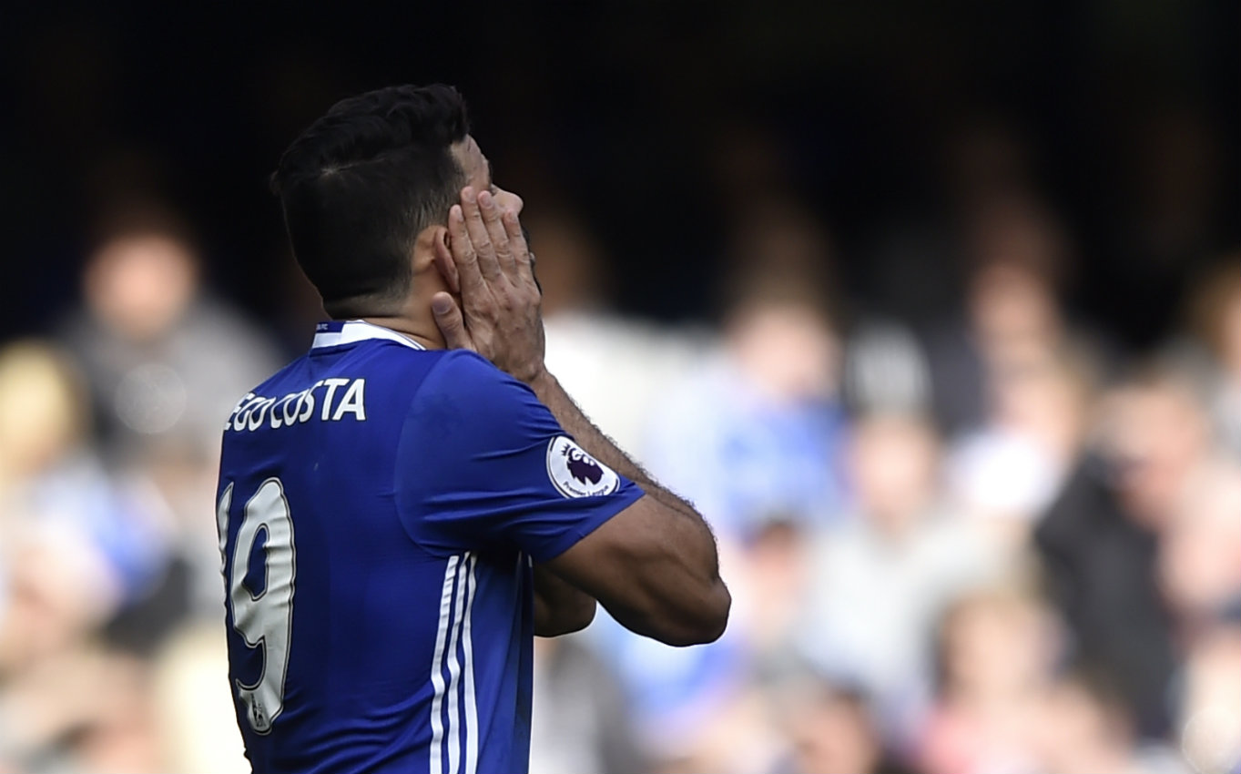 Diego Costa tras la derrota del Chelsea 