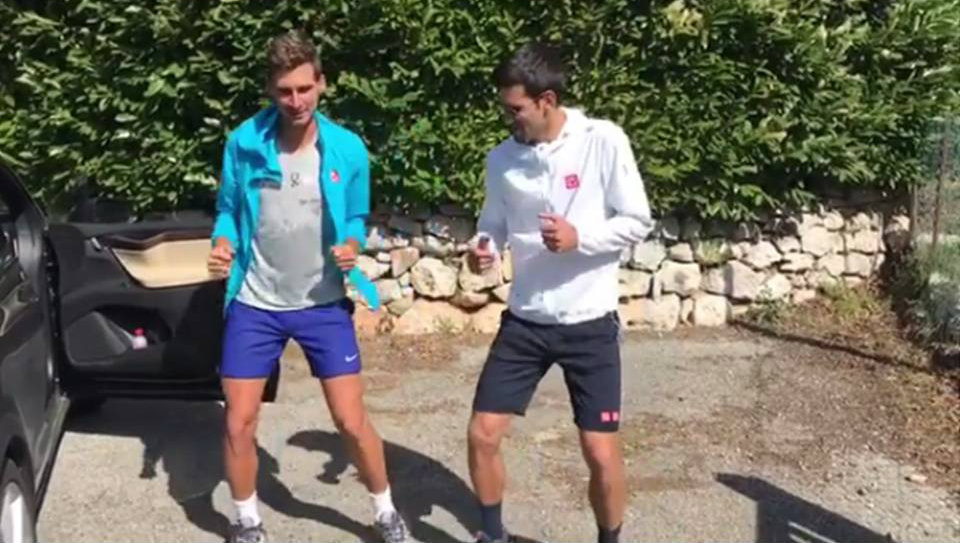 Djokovic bailando 'despacito'