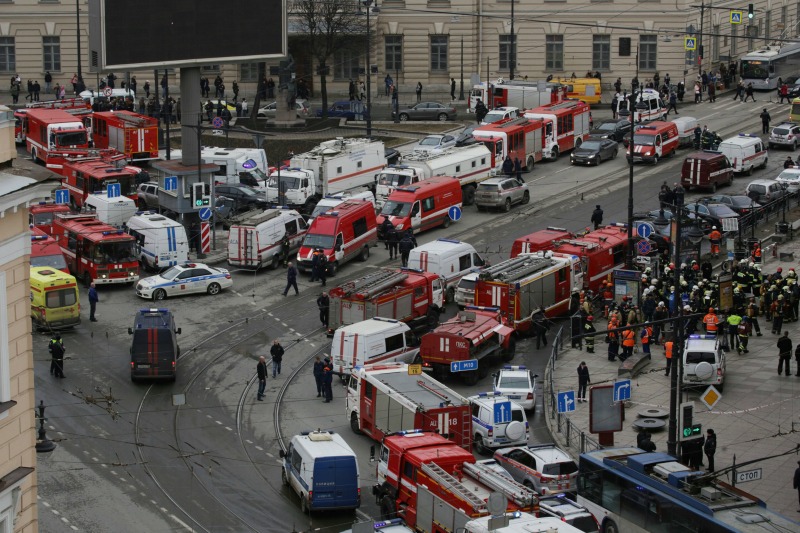 La explosión se produjo en un vagón del metro cuando circulaba entre dos estaciones del centro de la ciudad de San Petersburgo.