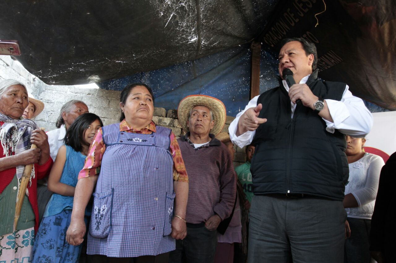 Óscar González Yáñez en campaña en el Edomex, CLV