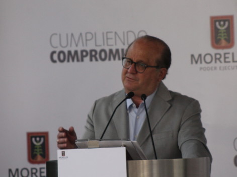 El presidente de la Conferencia Nacional de Gobernadores, Graco Ramírez Garrido Abreú, en conferencia de prensa.