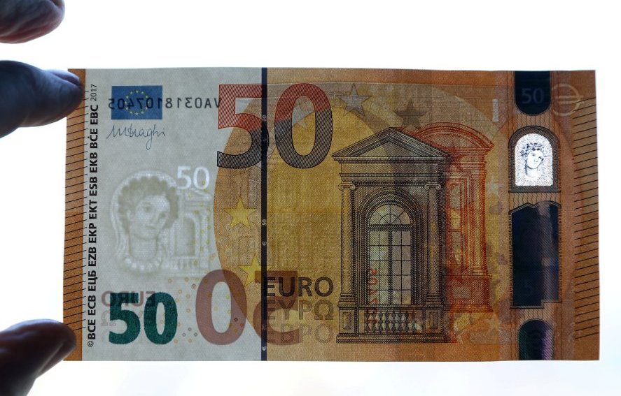 El billete de 50 euros es el más utilizado en la zona euro.