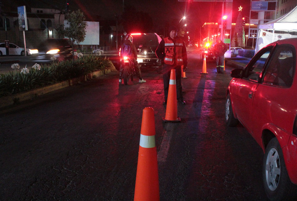 Toluca informó que reforzará el Operativo Alcoholímetro.