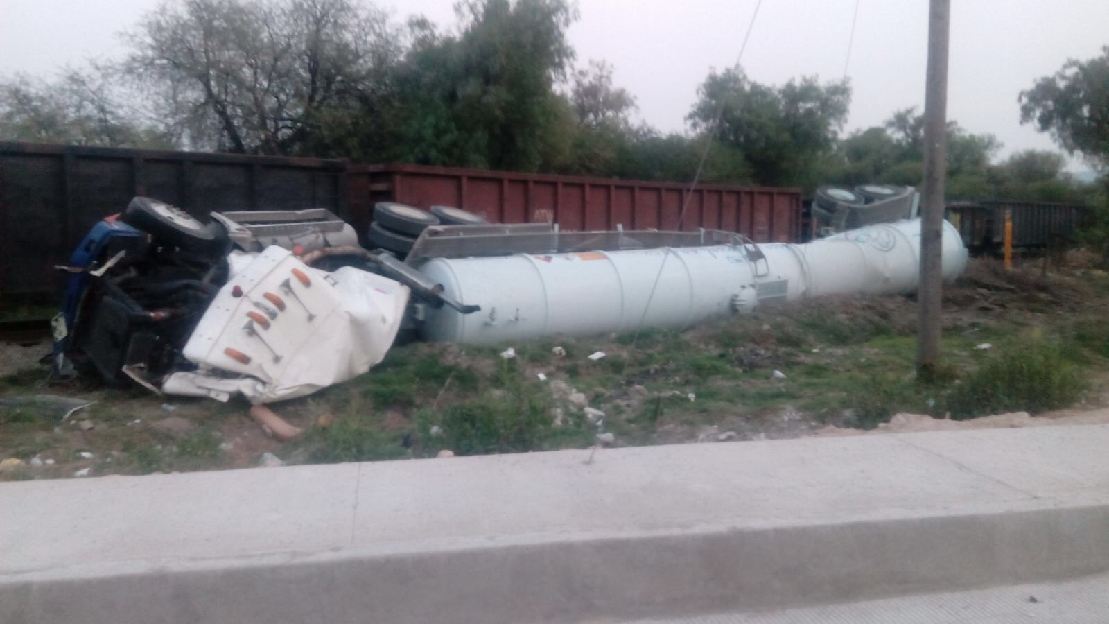 El accidente ocurrió la tarde de este miércoles.
