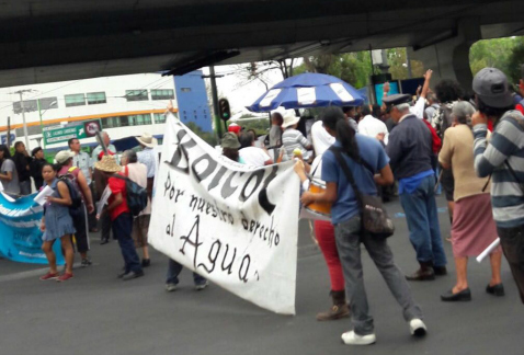 Vecinos de Coyoacán protestan por falta de agua- Grupo Milenio