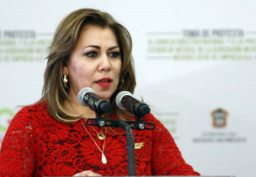 La presidenta Blanca Estela Pérez.