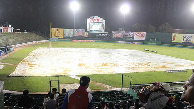 La lluvia impidió que se celebrara el juego entre Leones y Olmecas