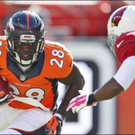 Montee Ball en su etapa como jugador de los Broncos de Denver