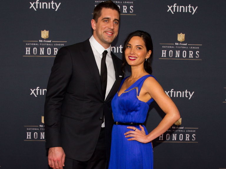 Aaron Rodgers y Olivia Munn