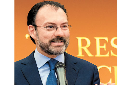 El secretario, en conferencia de prensa en Washington. 