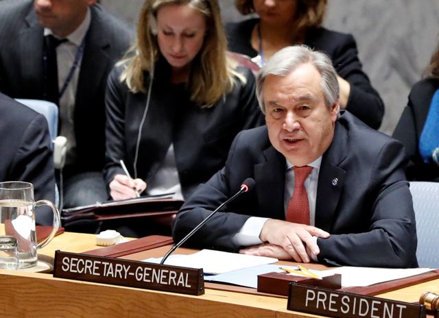 El secretario general de la ONU, António Guterres.