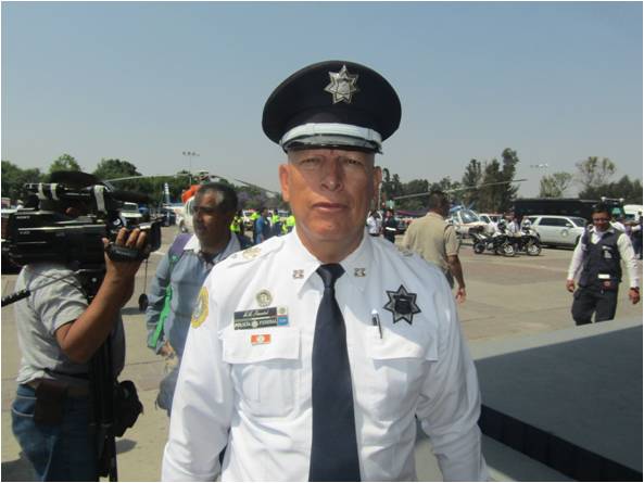 Miguel Ángel Simental, comisario de la Policía Federal. (Foto Pablo Flores)