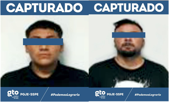 A través de un operativo, fueron detenidos en la ciudad de Acámbaro. (Cortesía)
