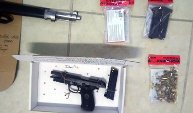 Asegura PGR armamento y droga en cateo en El Tajito.