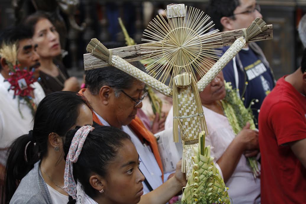 La representación del Domingo de Ramos que se celebró en Iztapalapa.