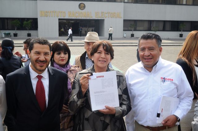 Delfina Gómez denuncia violencia política en su contra. 