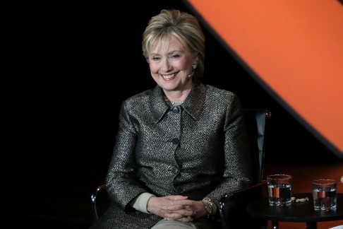 Hillary Clinton durante su presentación en la Cumbre Mundial de Mujeres 2017. 