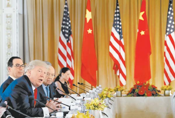 El presidente de Estados Unidos durante la reunión bilateral. 