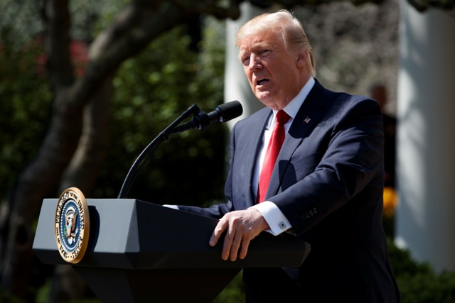 El presidente de EU, Donald Trump.