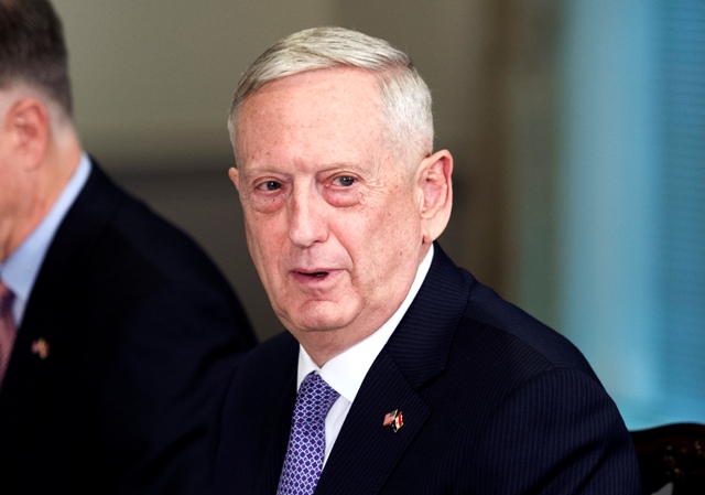 El secretario de Defensa de EU, James Mattis.