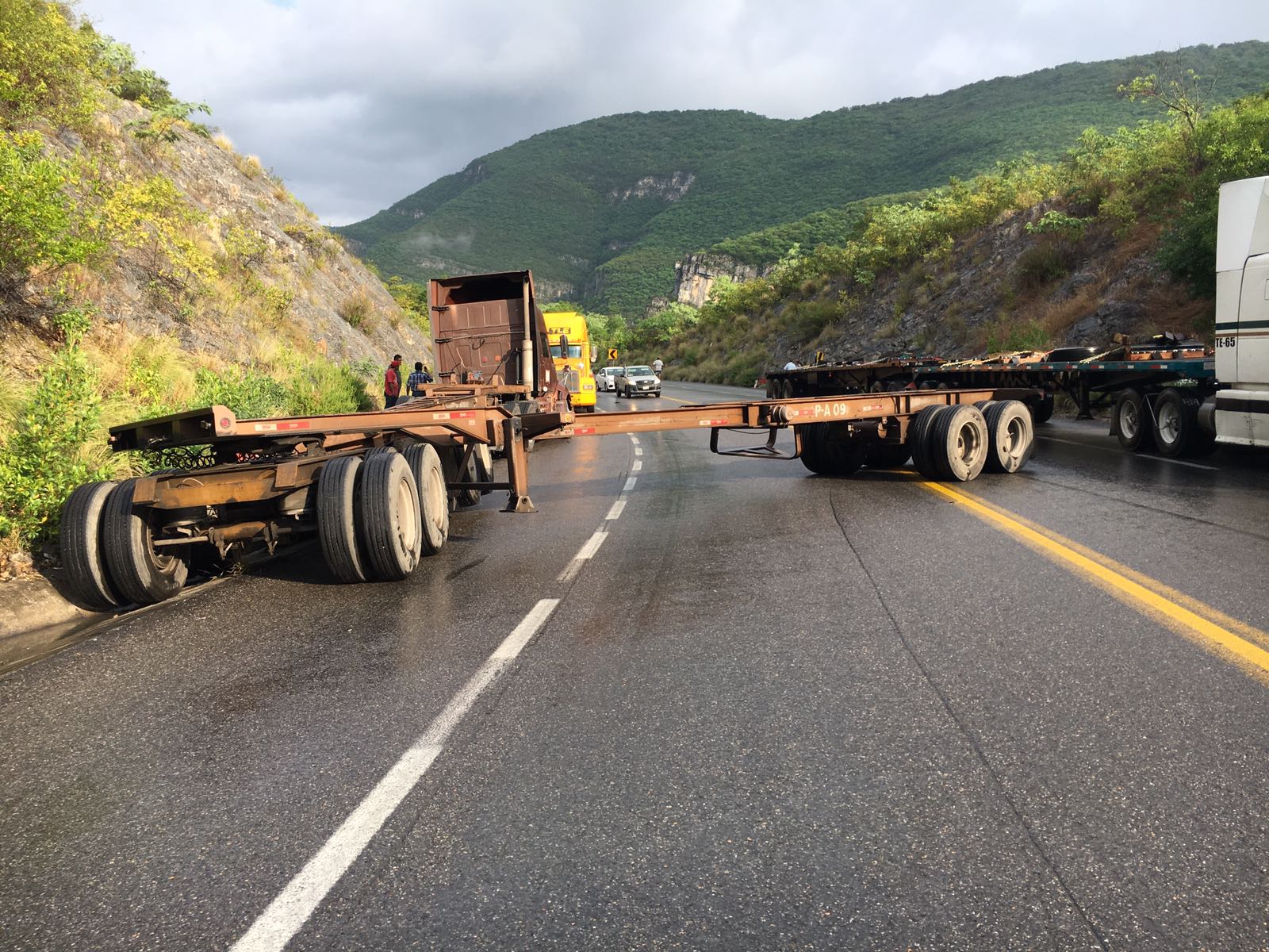 Accidente en carretera de Tamaulipas.